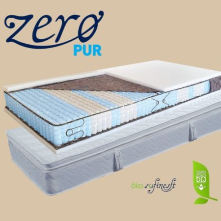 Billerbeck San Remo 9 zónás táskarugós matrac Latex-Kókusz topperrel ajándék matracvédővel, kiszállítással